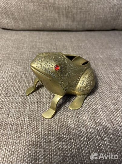 Статуэтка - Пепельница «Лягушка» из бронзы