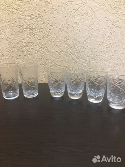Хрустальные стопки рюмки СССР