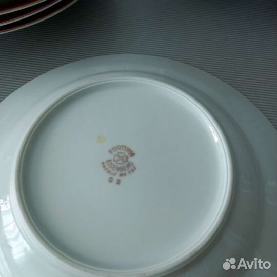 Супница, тарелки сервиза Мадонна Фортуна, ГДР