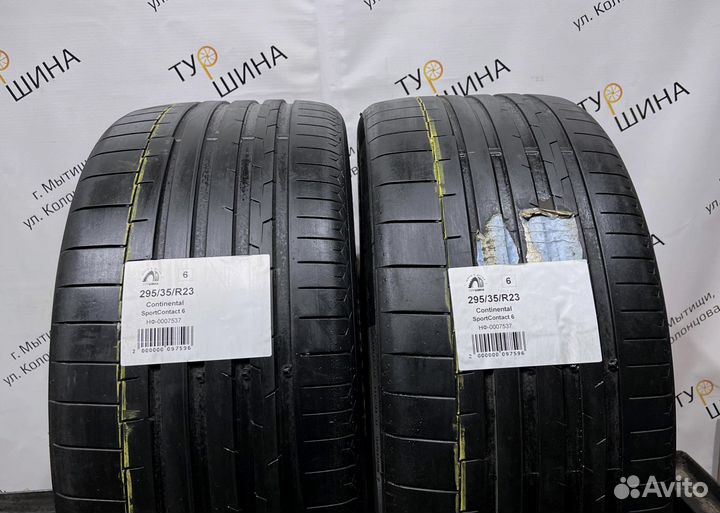 Continental SportContact 6 295/35 R23 94Y