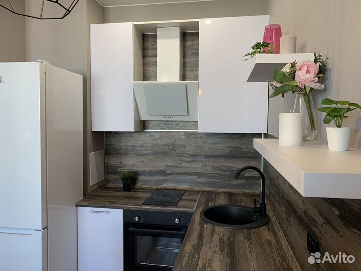 Кухня в студию с барной стойкой ксп:30914