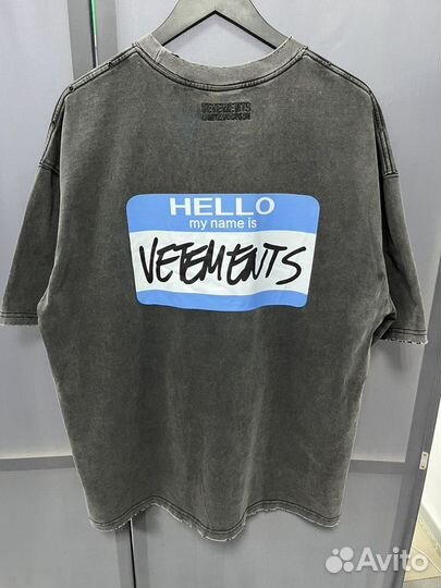 Футболка vetements hello premium (хит сезона)