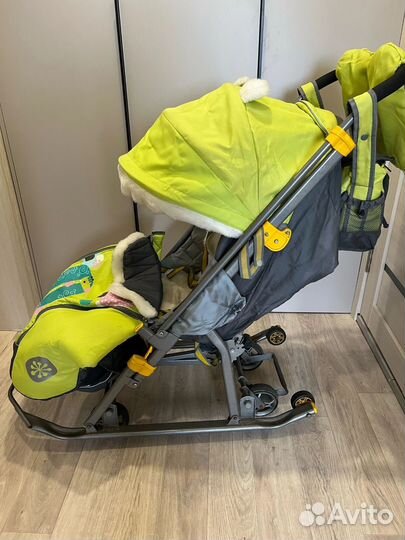 Детские санки коляска nika