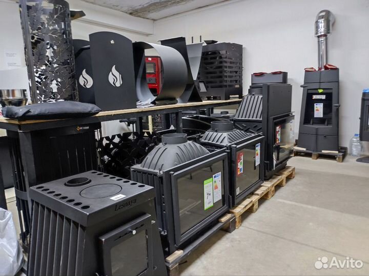 Чугунная печь для бани