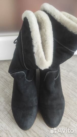 Ботинки, зима, замша -мех, 36 р
