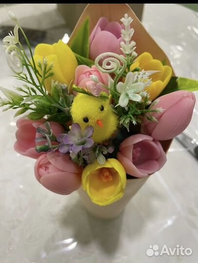 Букет цветов из мыла