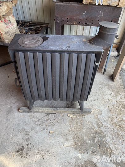 Печь камин на дровах бу