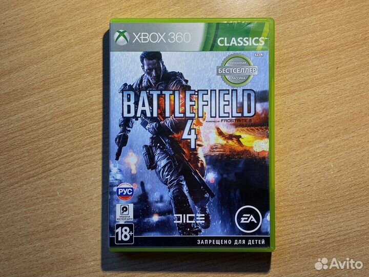 Battlefield 4 xbox 360 + kinect sports(сезон 2)