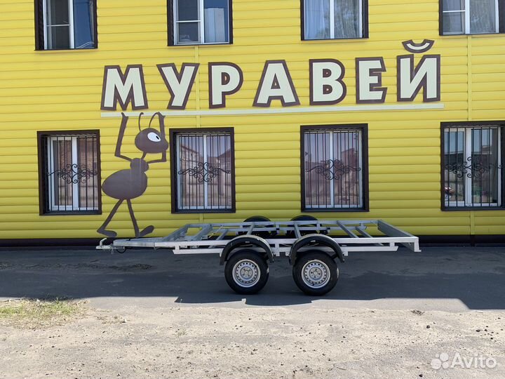 Прицеп-платформа 3,5*1,9м двойная рама б/к