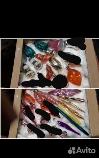 Старинные елочные игрушки