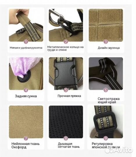 Анатомическая шлейка для собак