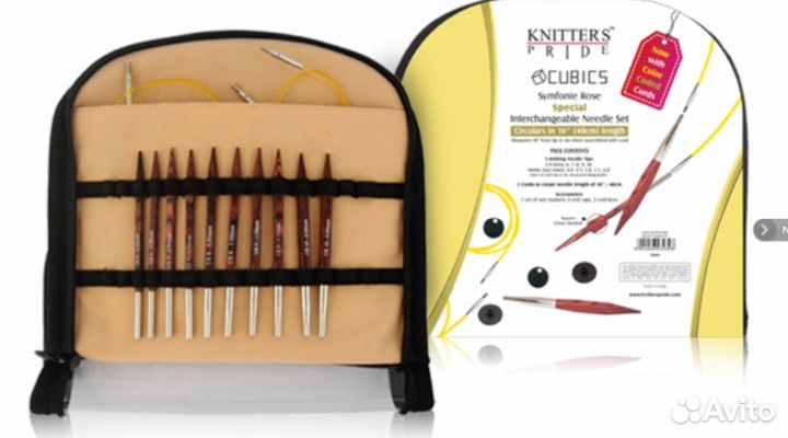 Спицы knit pro cubics Symfonie Rose special