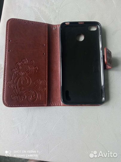 Чехол для телефона кожаный Xiaomi Redmi 4X