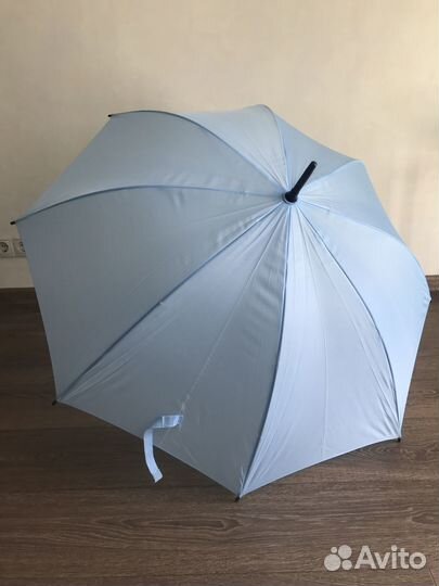 Зонт-трость голубой