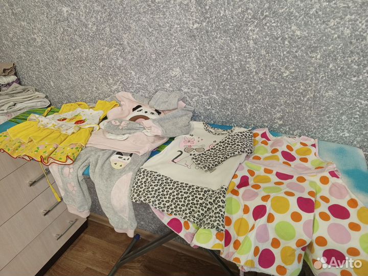 Детская одежда для девочек от 6 месяцев до года