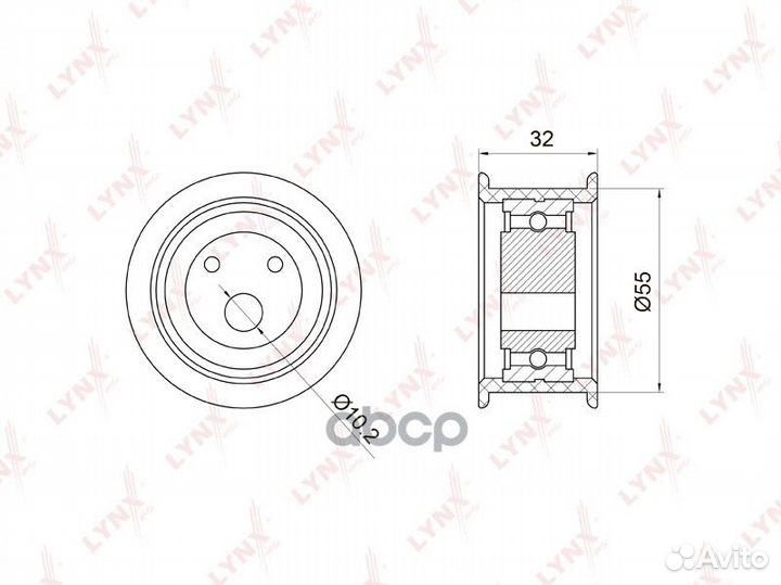Ролик натяжной / грм LADA 2110-12 1.5-1.6 95 p