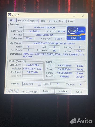 Игровой MSI GT70 (i7 3820QM, GTX 1060 6GB, 16 RAM)