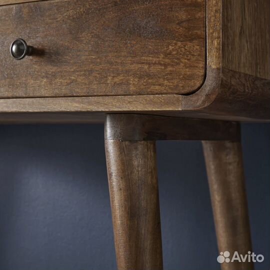 Консоль деревянная коричневая сканди