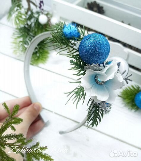 Ободок ёлочка ёлочная игрушка