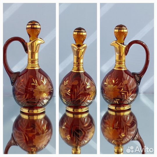 Набор для коньяка/ликера Богемия, серия Амбер