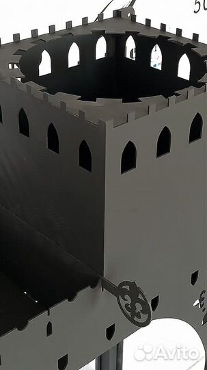 Мангал «Замок» с подказанником