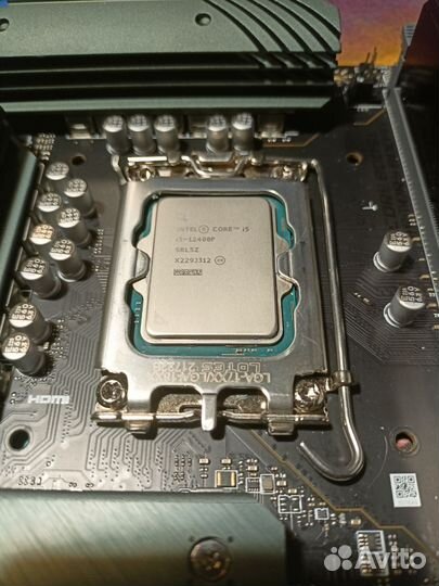 Материнская плата с процессором и озу