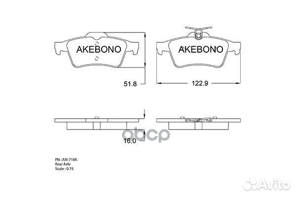 Колодки тормозные задние bpyk2648ZA 1809259 30
