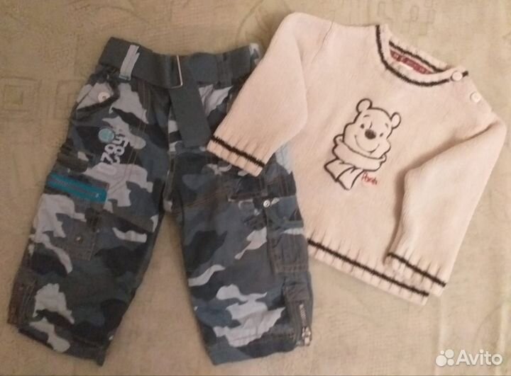 Фирменные вещи на мальчика 6-12 месяцев
