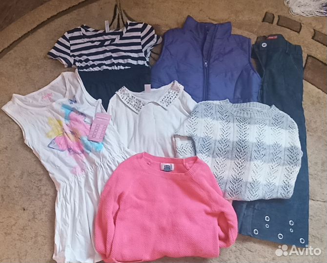 Детские вещи пакетом на девочку 110-116