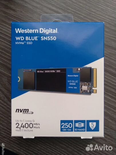 Ssd диск WD Blue SN550 250GB