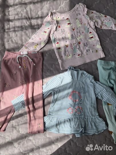 Вещи пакетом на девочку 86-92 (9 шт)