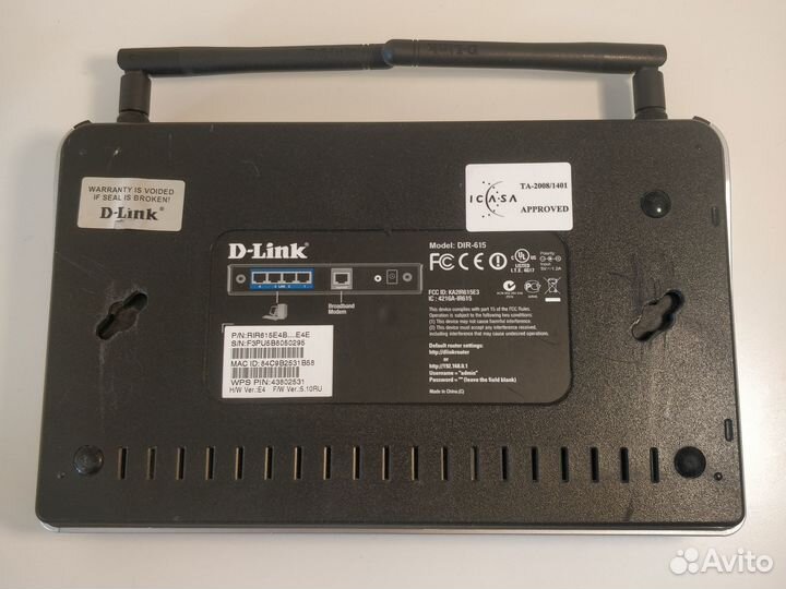 Wi-Fi N300 роутер D-Link DIR-615 (E4)