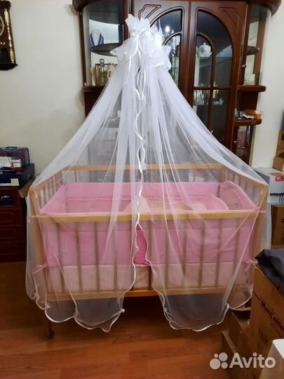 Кровать деревянная 12060 в полном комплекте