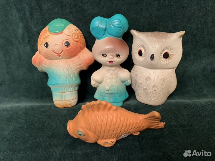 Резиновые игрушки пищалки СССР