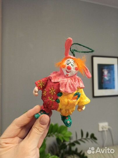 Ватная ёлочная игрушка