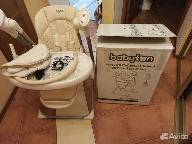 Стульчик для кормления качели 2в1 babyton ty838