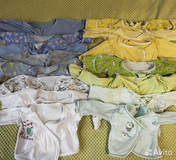 Десткие вещи пакетом для новорожденного 0-3 месяца