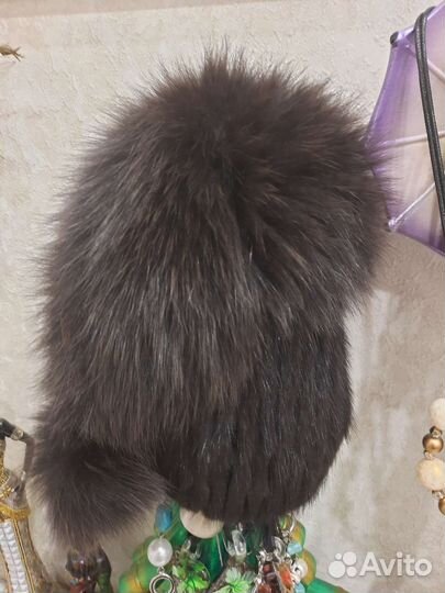 Шапка норковая женская
