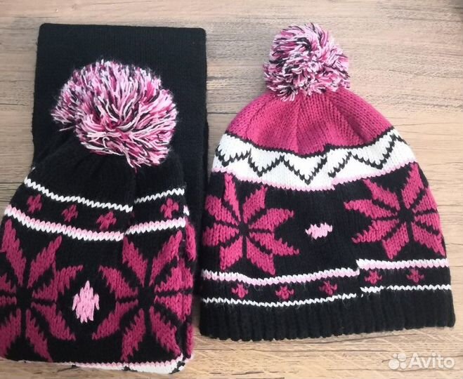 Шапка и шарф - набор