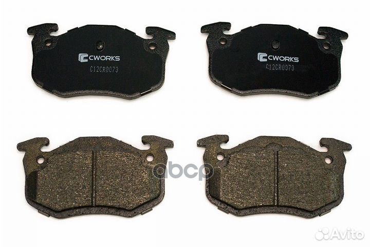 Тормозные колодки задние, Low Metallic C12CR007