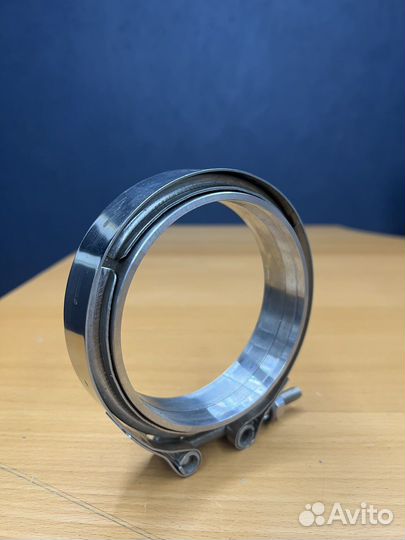 V-band 4”(102мм) с фланцами с проточкой папа-мама