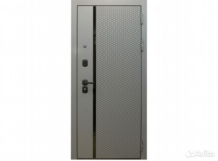 Дверь с биометрическим замком и терморазрывом