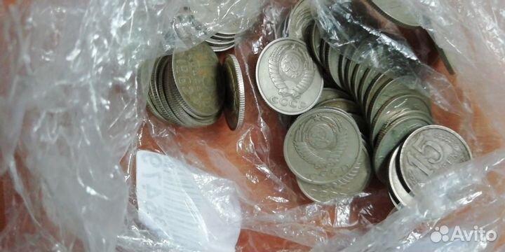 3 кг монет СССР: копейки 1, 2, 3, 5, 10, 15, 20