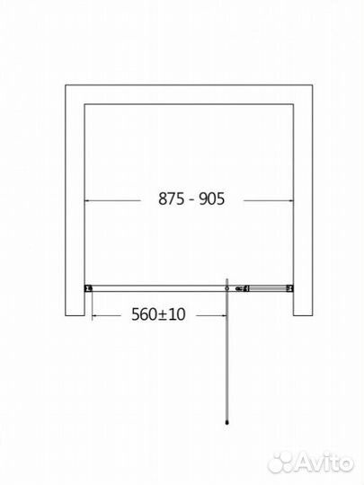 Душевая дверь aquame AQM7108-9