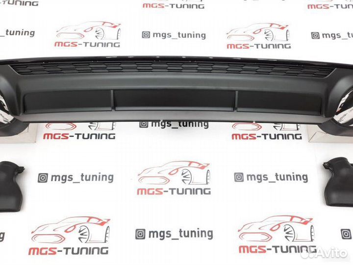 Диффузор с насадками (Сталь) на A6 С8 18+ стиль S6