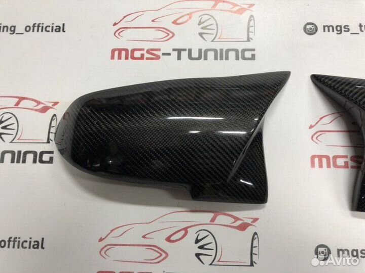 Накладки на зеркала (крышки) М2 на BMW F22 карбон