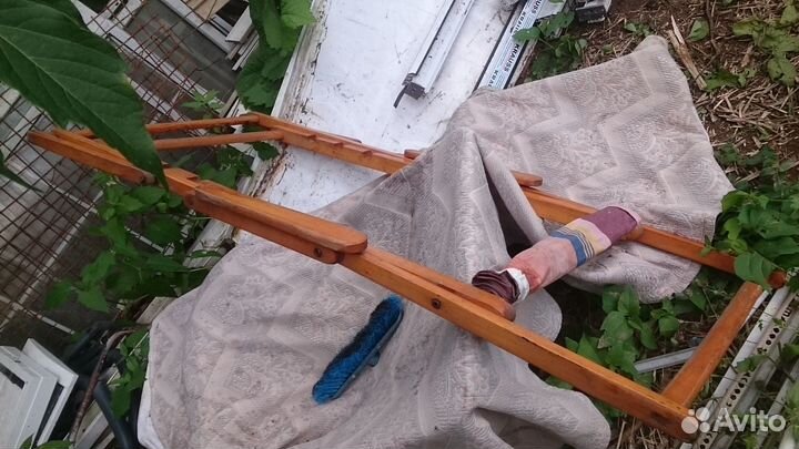 Кресло винтаж гдр раскладное шезлонг лёгкий