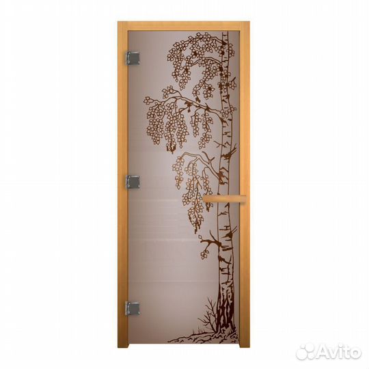 Дверь стекло Сатин Матовая 