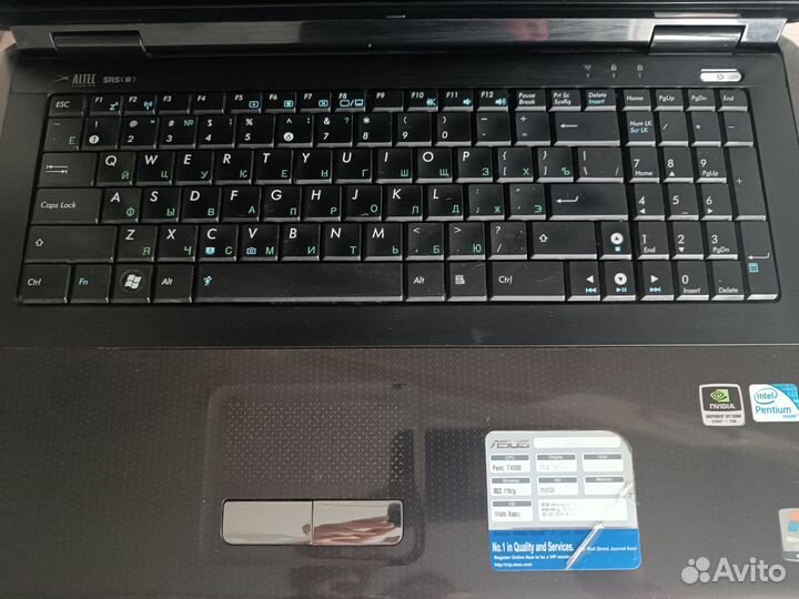 Ноутбук asus k70io