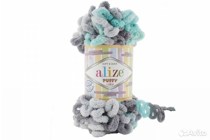 Пряжа Ализе Пуффи Колор (Alize Puffy Color)